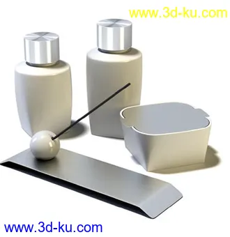 浴室物品,沐浴露,香皂,香水,洗发露,牙刷,洗手液,模型合集的图片