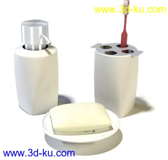 浴室物品,沐浴露,香皂,香水,洗发露,牙刷,洗手液,模型合集的图片