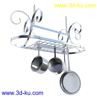 厨房用品,吊挂,锅,勺子,铲子,盛器,红酒,容器,油瓶,玻璃瓶,红酒架,模型合集的图片