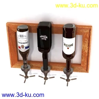 厨房用品,吊挂,锅,勺子,铲子,盛器,红酒,容器,油瓶,玻璃瓶,红酒架,模型合集的图片