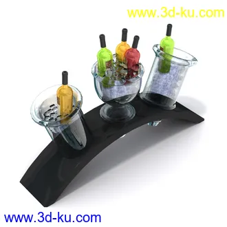 厨房用品,吊挂,锅,勺子,铲子,盛器,红酒,容器,油瓶,玻璃瓶,红酒架,模型合集的图片