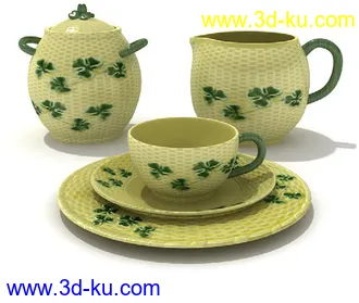 陶瓷制品,茶具,茶壶,茶杯,陶瓷碗碟,盆子,陶瓷瓶,陶瓷罐,咖啡杯,盛器,模型合集的图片