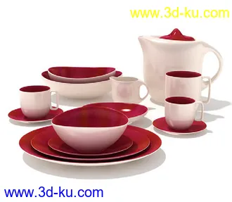 陶瓷制品,茶具,茶壶,茶杯,陶瓷碗碟,盆子,陶瓷瓶,陶瓷罐,咖啡杯,盛器,模型合集的图片