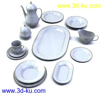 陶瓷制品,茶具,茶壶,茶杯,陶瓷碗碟,盆子,陶瓷瓶,陶瓷罐,咖啡杯,盛器,模型合集的图片