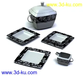 陶瓷制品,茶具,茶壶,茶杯,陶瓷碗碟,盆子,陶瓷瓶,陶瓷罐,咖啡杯,盛器,模型合集的图片
