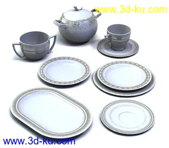 陶瓷制品,茶具,茶壶,茶杯,陶瓷碗碟,盆子,陶瓷瓶,陶瓷罐,咖啡杯,盛器,模型合集的图片