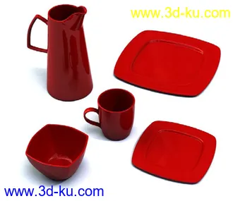 陶瓷制品,茶具,茶壶,茶杯,陶瓷碗碟,盆子,陶瓷瓶,陶瓷罐,咖啡杯,盛器,模型合集的图片