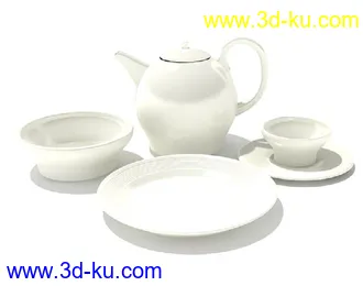 陶瓷制品,茶具,茶壶,茶杯,陶瓷碗碟,盆子,陶瓷瓶,陶瓷罐,咖啡杯,盛器,模型合集的图片