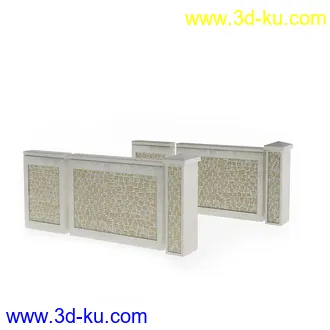 石门,石墙,草墙,石路,植物墙,石屋,房屋,石梯级,石台阶,石围墙,建筑构件,模型合集的图片1