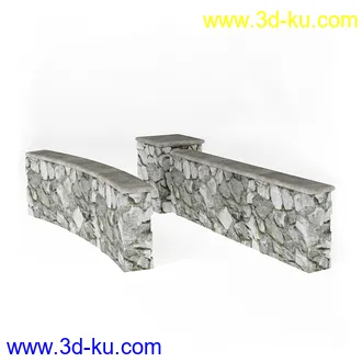 石门,石墙,草墙,石路,植物墙,石屋,房屋,石梯级,石台阶,石围墙,建筑构件,模型合集的图片5