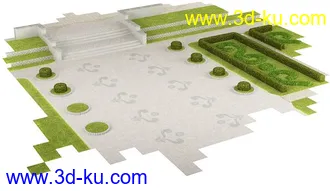 石门,石墙,草墙,石路,植物墙,石屋,房屋,石梯级,石台阶,石围墙,建筑构件,模型合集的图片11