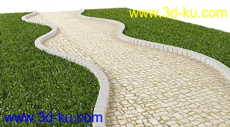 石门,石墙,草墙,石路,植物墙,石屋,房屋,石梯级,石台阶,石围墙,建筑构件,模型合集的图片12