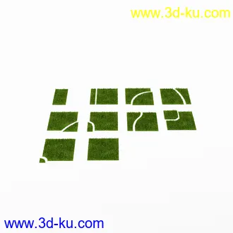 地砖,植被,图形地砖,花纹地砖,草坪,草地,路表面,台阶,模型合集的图片