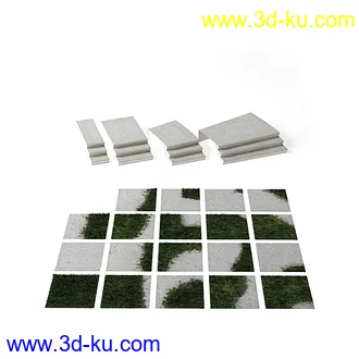 地砖,植被,图形地砖,花纹地砖,草坪,草地,路表面,台阶,模型合集的图片