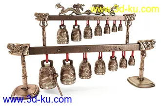 石狮,宝刀,短刀,银刀,青铜龙,战国编钟,宝塔,七层佛塔,古铜钟,饰品,古董模型合集的图片1