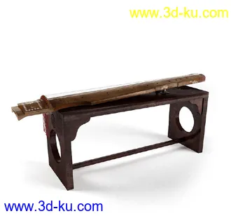 班卓琴,小提琴,大提琴,低音提琴,古代弦乐器,索尔特里琴,古琴,乐器模型合集的图片