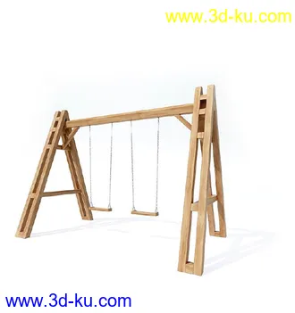 木吊椅,秋千,沙池,儿童乐园,积木模型,跷跷板,组合滑梯,爬杆,儿童游乐设施模型合集的图片