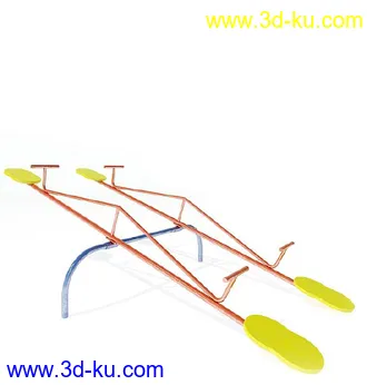 木吊椅,秋千,沙池,儿童乐园,积木模型,跷跷板,组合滑梯,爬杆,儿童游乐设施模型合集的图片