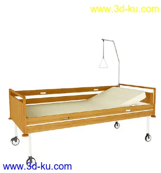 病床模型,手术床,轮椅,医用被子,毛巾,阻隔帘,布帘,垃圾桶,医疗器械模型合集的图片