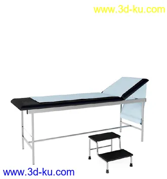 病床模型,手术床,轮椅,医用被子,毛巾,阻隔帘,布帘,垃圾桶,医疗器械模型合集的图片9