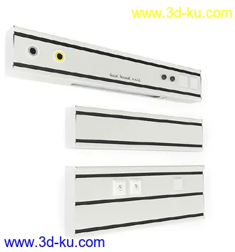 病床模型,手术床,轮椅,医用被子,毛巾,阻隔帘,布帘,垃圾桶,医疗器械模型合集的图片12