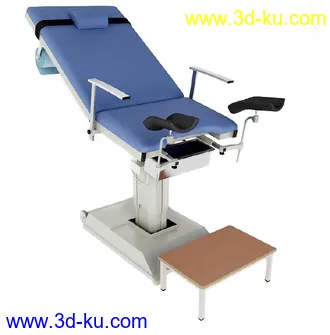 病床模型,手术床,轮椅,医用被子,毛巾,阻隔帘,布帘,垃圾桶,医疗器械模型合集的图片15