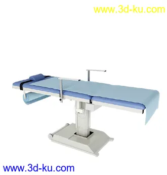 病床模型,手术床,轮椅,医用被子,毛巾,阻隔帘,布帘,垃圾桶,医疗器械模型合集的图片16