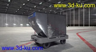 机场客梯车,拖拉机,行李车,拖车,叉车,搬运车,登机桥,机场车辆,机场设施模型全集的图片