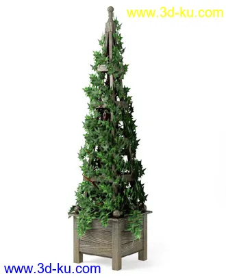 花草树模型,盆栽模型,盆景模型,花瓶,花盆,植物模型共65个的图片15