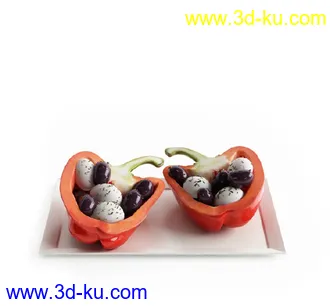 柠檬加冰,灯笼椒,西瓜香蕉饮料,草莓冰淇凌,鸭梨,玉米,食物模型模型8个的图片3