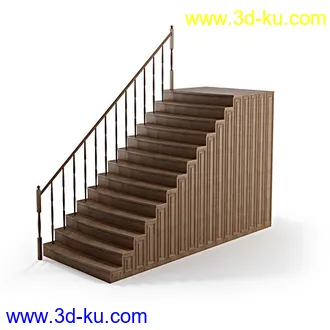 楼梯模型,楼梯扶手模型,木楼梯,石楼梯,各种铁扶手,楼梯栏杆,模型合集的图片