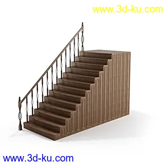 楼梯模型,楼梯扶手模型,木楼梯,石楼梯,各种铁扶手,楼梯栏杆,模型合集的图片