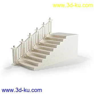 楼梯模型,楼梯扶手模型,木楼梯,石楼梯,各种铁扶手,楼梯栏杆,模型合集的图片