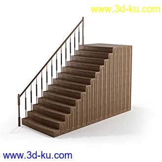 楼梯模型,楼梯扶手模型,木楼梯,石楼梯,各种铁扶手,楼梯栏杆,模型合集的图片