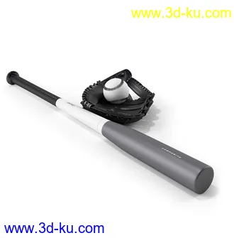 棒球,棒球棍,棒球手套,垒球,棒球场,冰球场,冰球鞋,冰球棍,溜冰鞋,冰壶,毛刷,体育模型合集的图片4