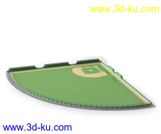 棒球,棒球棍,棒球手套,垒球,棒球场,冰球场,冰球鞋,冰球棍,溜冰鞋,冰壶,毛刷,体育模型合集的图片7