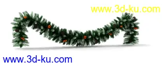 圣诞树,圣诞节花环,圣诞门挂,圣诞松枝条,藤条,松树,圣诞节装饰品模型合集的图片