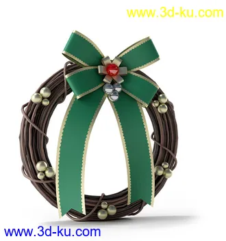 圣诞树,圣诞节花环,圣诞门挂,圣诞松枝条,藤条,松树,圣诞节装饰品模型合集的图片