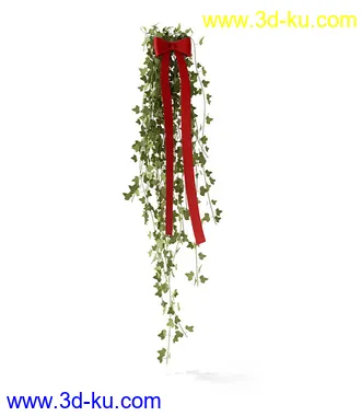 圣诞树,圣诞节花环,圣诞门挂,圣诞松枝条,藤条,松树,圣诞节装饰品模型合集的图片