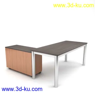 办公桌子模型,椅子,电脑桌,办公柜,会议桌,前台,柜台,接待桌,办公室员工桌,办公家具模型合集的图片