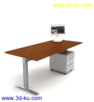 办公桌子模型,椅子,电脑桌,办公柜,会议桌,前台,柜台,接待桌,办公室员工桌,办公家具模型合集的图片
