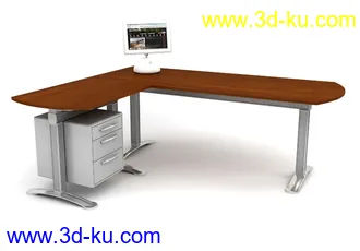 办公桌子模型,椅子,电脑桌,办公柜,会议桌,前台,柜台,接待桌,办公室员工桌,办公家具模型合集的图片