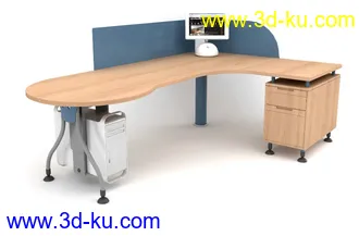 办公桌子模型,椅子,电脑桌,办公柜,会议桌,前台,柜台,接待桌,办公室员工桌,办公家具模型合集的图片