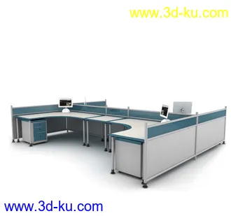 办公桌子模型,椅子,电脑桌,办公柜,会议桌,前台,柜台,接待桌,办公室员工桌,办公家具模型合集的图片