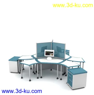 办公桌子模型,椅子,电脑桌,办公柜,会议桌,前台,柜台,接待桌,办公室员工桌,办公家具模型合集的图片