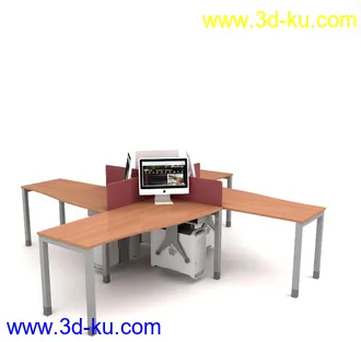 办公桌子模型,椅子,电脑桌,办公柜,会议桌,前台,柜台,接待桌,办公室员工桌,办公家具模型合集的图片
