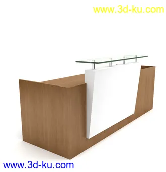 办公桌子模型,椅子,电脑桌,办公柜,会议桌,前台,柜台,接待桌,办公室员工桌,办公家具模型合集的图片40