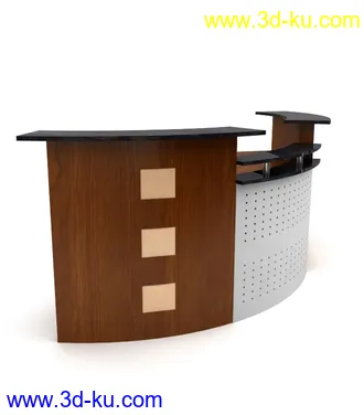 办公桌子模型,椅子,电脑桌,办公柜,会议桌,前台,柜台,接待桌,办公室员工桌,办公家具模型合集的图片48