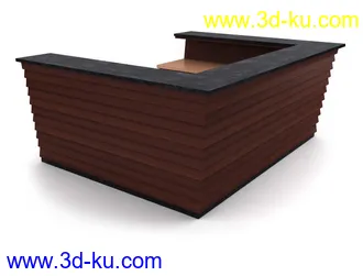 办公桌子模型,椅子,电脑桌,办公柜,会议桌,前台,柜台,接待桌,办公室员工桌,办公家具模型合集的图片52