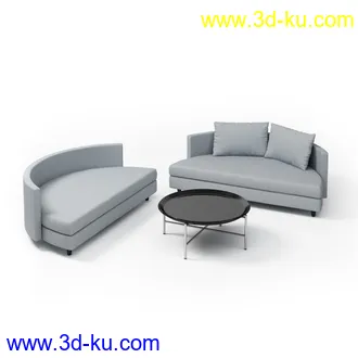 沙发模型,现代沙发,木沙发,布艺沙发,组合沙模型,家具模型共35套的图片